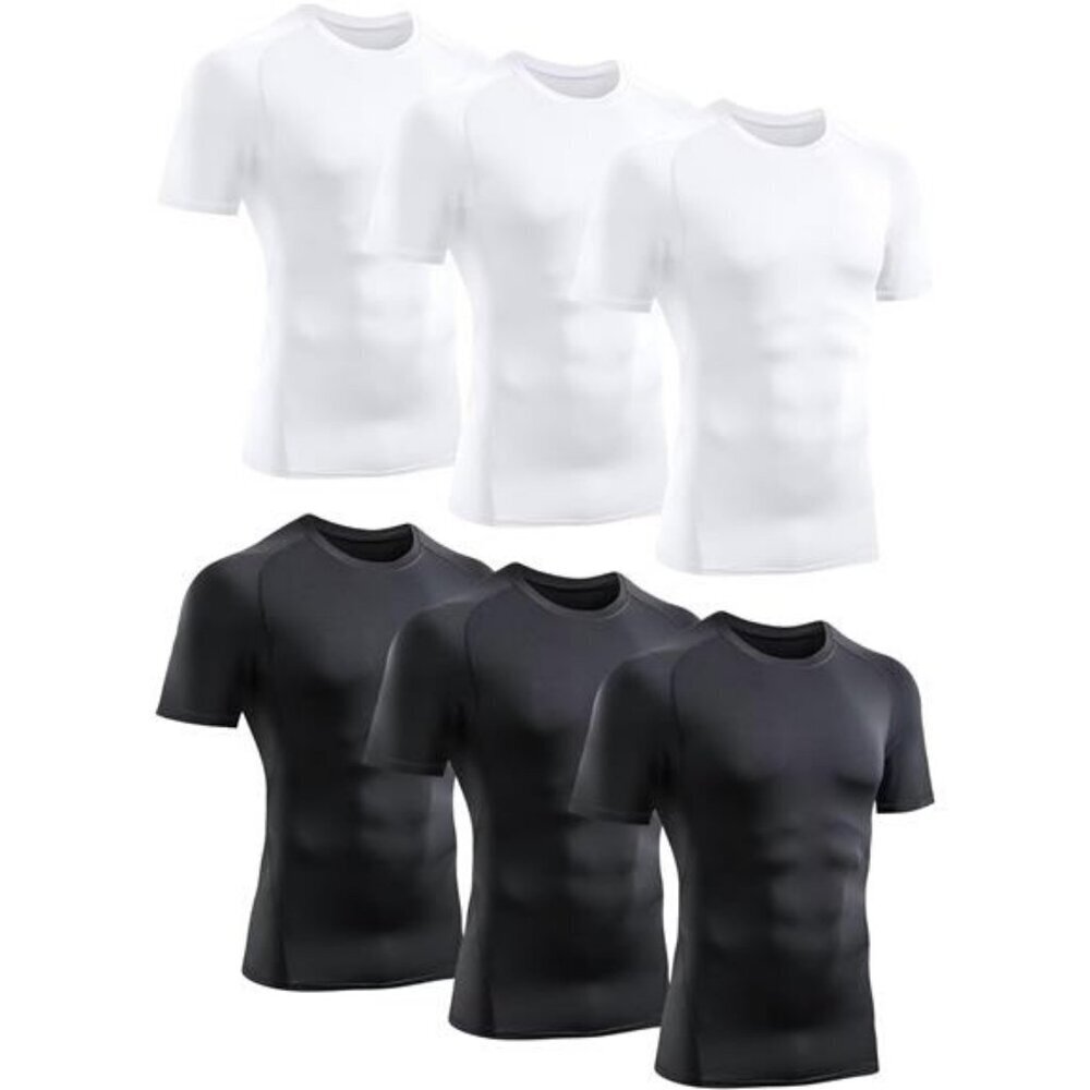 Compression Baselayer Shirt Men's Athletic Short Sleeve